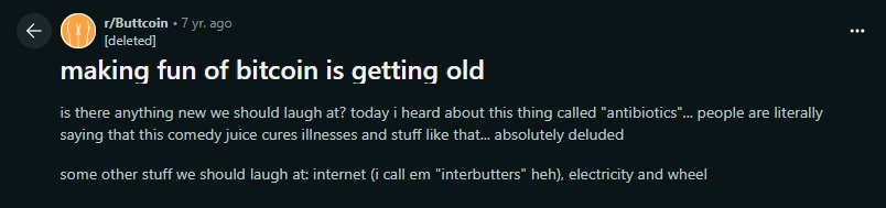 r/Buttcoin, 7 years ago